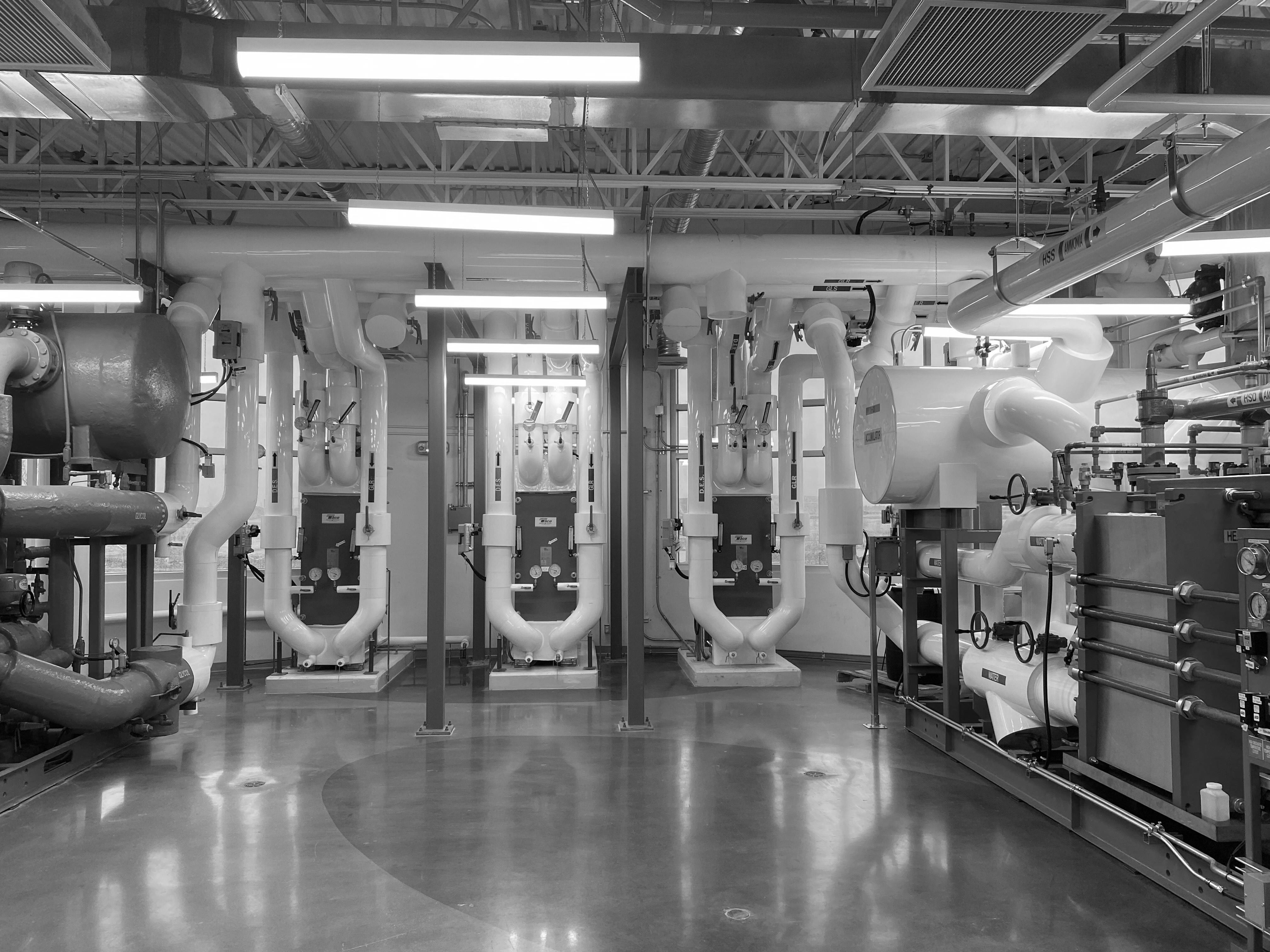 Mechanical infrastructure room representing embedded and non-IP target environments